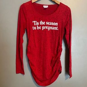 Christmas Maternity Top